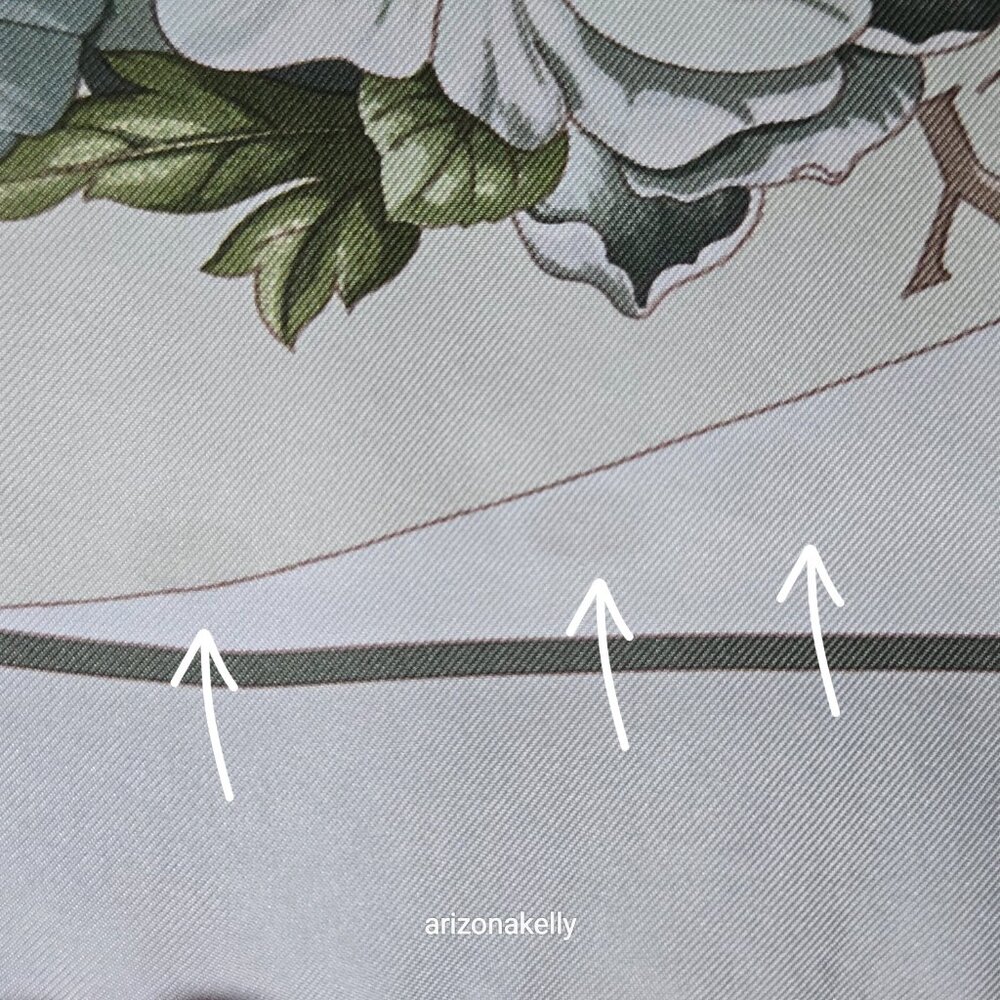 Brooks Brothers Silk Scarf Four Seasons of Flowers Purple Grey - Picture 4 of 16